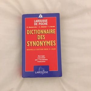 Larousse de poche DICTIONNAIRE DES SYNONYMES POCHE
